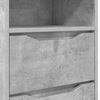 vidaXL &Eacute;jjeliszekr&eacute;nyek 2 pcs Beton Sz&uuml;rke 40 x 30 x 467 cm Faanyag