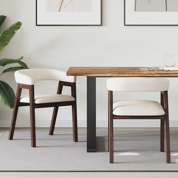 vidaXL &Eacute;tkező Sz&eacute;kek 2 pcs Vil&aacute;gos Barna 54 x 57 x 73 cm T&ouml;m&ouml;r Gumi Fa