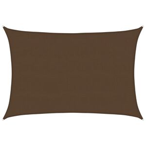 vidaXL barna HDPE napvitorla 160 g/m&sup2; 5 x 6 m