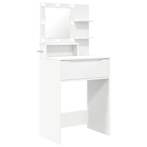 vidaXL H&aacute;l&oacute;szobai &Ouml;lt&ouml;zk&ouml;dő Asztalok Feh&eacute;r 80 x 39,6 x 135 cm Faanyag