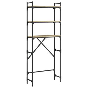 vidaXL sonoma t&ouml;lgy sz&iacute;nű szerelt fa mos&oacute;g&eacute;ppolc 67 x 25 x 163 cm