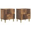 vidaXL &Eacute;jjeliszekr&eacute;ny 2 db Antik Fa 43 x 34,5 x 48 cm Szerelt Fa