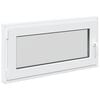 vidaXL Pinceablak RISOR 100 x 50 cm PVC &eacute;s &Uuml;veg Feh&eacute;r