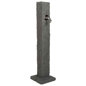 vidaXL Kertitanker Antracitsz&uuml;rke 26 x 26 x 98 cm PE