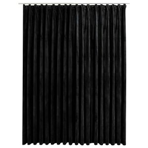vidaXL fekete b&aacute;rsony s&ouml;t&eacute;t&iacute;tőf&uuml;gg&ouml;ny kamp&oacute;kkal 290 x 245 cm