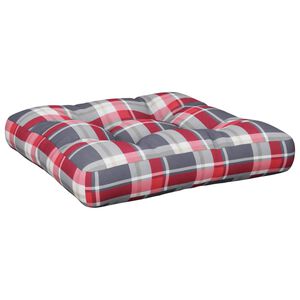 vidaXL piros kock&aacute;s sz&ouml;vet raklapp&aacute;rna 58 x 58 x 10 cm