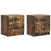 vidaXL &Eacute;jjeliszekr&eacute;ny 2 db F&uuml;st&ouml;s T&ouml;lgy 43 x 34,5 x 44,5 cm Szerelt Fa