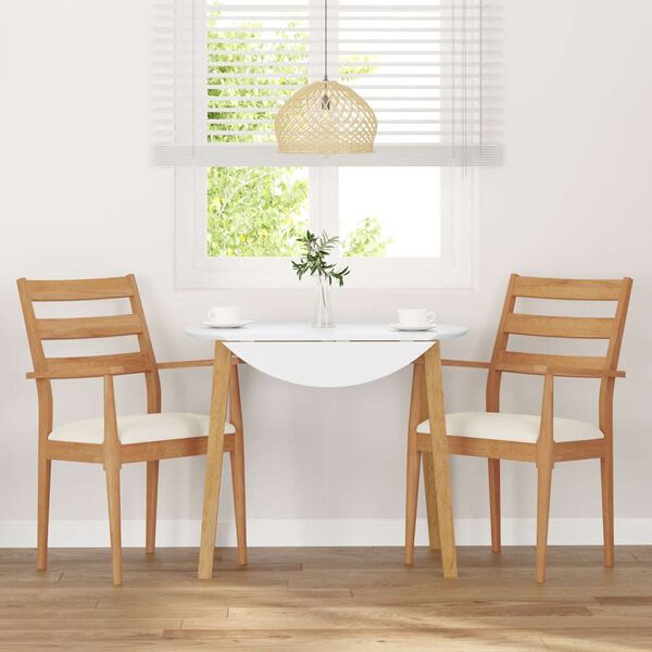 vidaXL 2 db t&ouml;m&ouml;rfa gumib&oacute;l k&eacute;sz&uuml;lt &eacute;tkezősz&eacute;kek p&aacute;rn&aacute;kkal