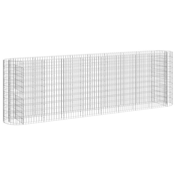 vidaXL horganyzott vas gabion magaságyás 330x50x100 cm