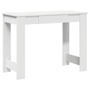 vidaXL feh&eacute;r forg&aacute;cslap &iacute;r&oacute;asztal 100x45x75 cm