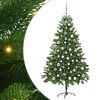 vidaXL Kar&aacute;csonyfa 300 LED-del &aacute;llv&aacute;nnyal Z&ouml;ld 180 cm PE