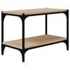 vidaXL sonoma t&ouml;lgy sz&iacute;nű szerelt fa &eacute;s ac&eacute;l TV-szekr&eacute;ny 60x33x41 cm