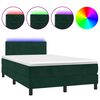 vidaXL s&ouml;t&eacute;tz&ouml;ld b&aacute;rsony rug&oacute;s &eacute;s LED-es &aacute;gy matraccal 120x190 cm