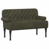 vidaXL Gombra tűz&ouml;tt loveseat Katonai z&ouml;ld 120 x 65 x 78 cm
