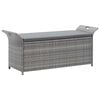 vidaXL sz&uuml;rke polyrattan t&aacute;rol&oacute;pad p&aacute;rn&aacute;val 138 cm
