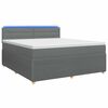 vidaXL Boxspring &aacute;gy matraccal S&ouml;t&eacute;tsz&uuml;rke 160 x 200 cm Sz&ouml;vet