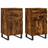 vidaXL 2 db sonoma t&ouml;lgy sz&iacute;nű szerelt fa t&aacute;lal&oacute;szekr&eacute;ny 40x35x70 cm