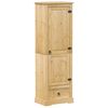 vidaXL Corona t&ouml;m&ouml;r fenyőfa ruh&aacute;sszekr&eacute;ny 55 x 38 x 170 cm