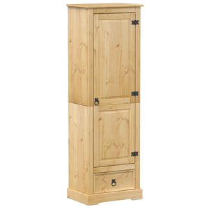 vidaXL Corona t&ouml;m&ouml;r fenyőfa ruh&aacute;sszekr&eacute;ny 55 x 38 x 170 cm