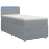 vidaXL Boxspring &aacute;gy matraccal &eacute;s LED-del Vil&aacute;gossz&uuml;rke 90 x 190 cm
