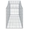 vidaXL 3 db íves horganyzott vas gabion kosár 200x50x60/80 cm
