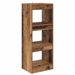 vidaXL K&ouml;nyvespolc 3 szintes 40 x 30 x 103 cm Szerelt Fa R&eacute;gi fa