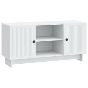 vidaXL TV szekr&eacute;ny 102 x 34,5 x 50 cm Feh&eacute;r Szerelt Fa
