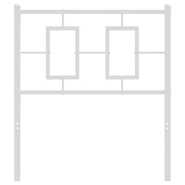 vidaXL fehér fém fejtámla 75 cm