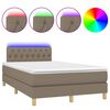 vidaXL t&oacute;psz&iacute;nű sz&ouml;vet rug&oacute;s &eacute;s LED-es &aacute;gy matraccal 120 x 200 cm
