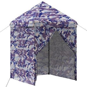 vidaXL Gyorsan fel&aacute;ll&iacute;that&oacute; pavilon 4 oldalfallal 2 x 2 m K&eacute;k &aacute;lc&aacute;zott