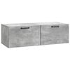 vidaXL Fali TV szekr&eacute;ny Betonsz&uuml;rke 98 x 41 x 30 cm Szerelt Fa