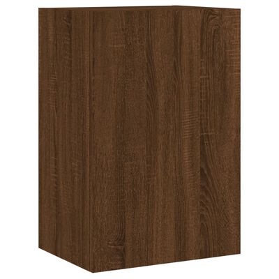 vidaXL 2 db barna tölgy szerelt fa fali TV-szekrény 40,5 x 30 x 60 cm