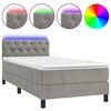 vidaXL vil&aacute;gossz&uuml;rke b&aacute;rsony rug&oacute;s &eacute;s LED-es &aacute;gy matraccal 80 x 200 cm