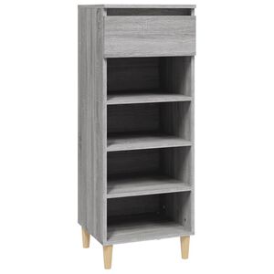 vidaXL sz&uuml;rke sonoma sz&iacute;nű szerelt fa cipősszekr&eacute;ny 40x36x105 cm