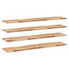 vidaXL 4 db olajbevonat&uacute; t&ouml;m&ouml;r ak&aacute;cfa f&uuml;ggőpolc 120 x 30 x 2 cm