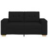 vidaXL fekete sz&ouml;vet loveseat kanap&eacute; 160x77x82 cm