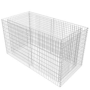 vidaXL ez&uuml;stsz&iacute;nű ac&eacute;l gabion magas&aacute;gy&aacute;s 180 x 90 x 100 cm