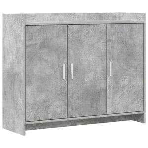vidaXL Sz&eacute;f Betonsz&uuml;rke 98,5 x 33 x 80 cm Szerelt Fa
