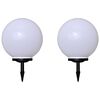 vidaXL 2 db k&uuml;lt&eacute;ri gyalogj&aacute;r&oacute; LED-l&aacute;mpa c&ouml;l&ouml;ppel 40 cm