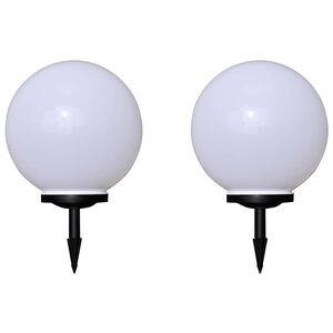 vidaXL 2 db k&uuml;lt&eacute;ri gyalogj&aacute;r&oacute; LED-l&aacute;mpa c&ouml;l&ouml;ppel 40 cm