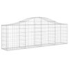 vidaXL &iacute;ves horganyzott vas gabion kos&aacute;r 200x30x60/80 cm