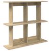 vidaXL Falpolc Falra szerelhető Sonoma T&ouml;lgy 100 x 20 x 75 cm