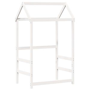 vidaXL feh&eacute;r t&ouml;m&ouml;r fenyőfa gyerek&aacute;gytető 118 x 70 x 176,5 cm
