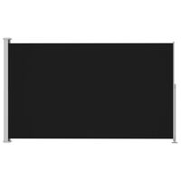 vidaXL fekete behúzható oldalsó terasznapellenző 180 x 300 cm