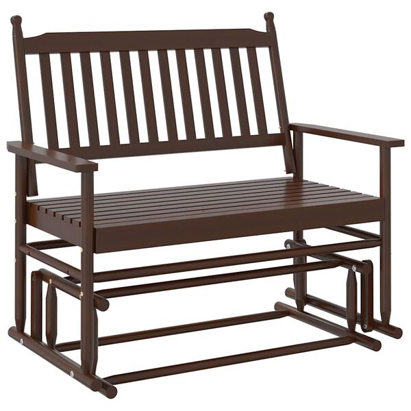 vidaXL barna tömör nyárfa hintapad 118 x 70 x 104,5 cm