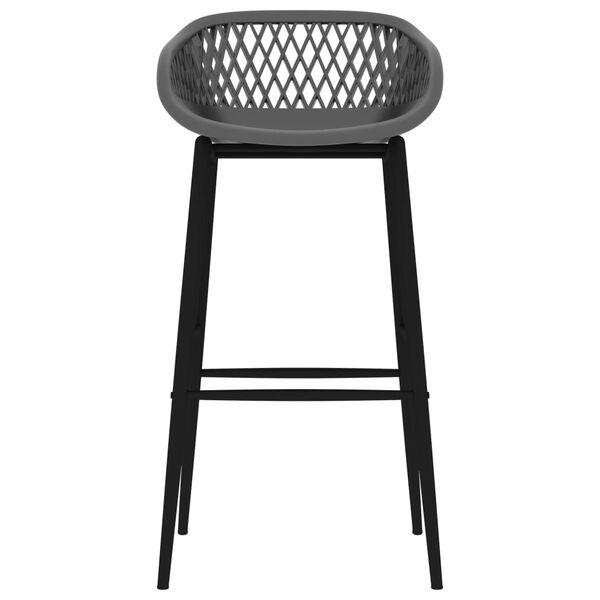 vidaXL 4 db szürke bárszék