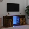 vidaXL füstös tölgy színű LED-es TV-szekrény 120 x 30 x 50 cm