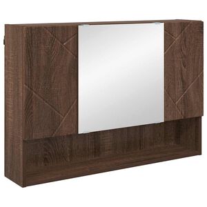 vidaXL T&uuml;k&ouml;rszekr&eacute;ny t&aacute;rol&oacute;val Barna T&ouml;lgy 80 x 17 x 55 cm Faanyag