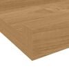 vidaXL Falpolc polcokkal t&aacute;rol&oacute;val 4 pcs Barna 60 x 9 x 3 cm Faanyag