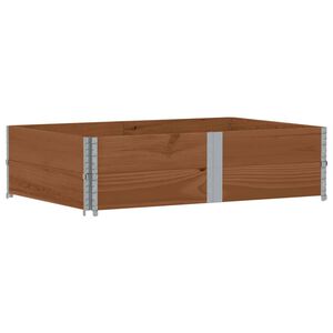 vidaXL barna t&ouml;m&ouml;r fenyőfa kerti n&ouml;v&eacute;nytart&oacute; 150 x 100 cm